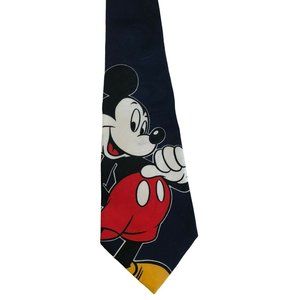 Disney Mickey Tie by Balancine Inc Mens Necktie Navy Blue Character Graphic